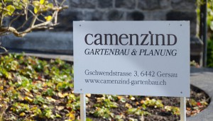 Camenzind Gartenbau & Planung Schild